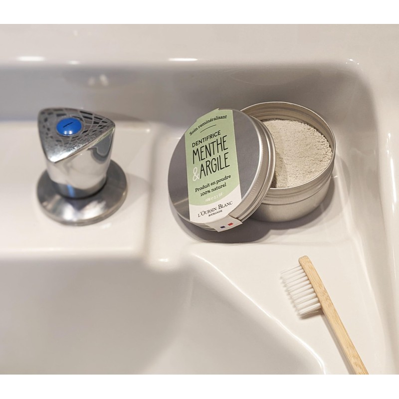 Mint & Argan Powder Toothpaste - 60 g - Natural