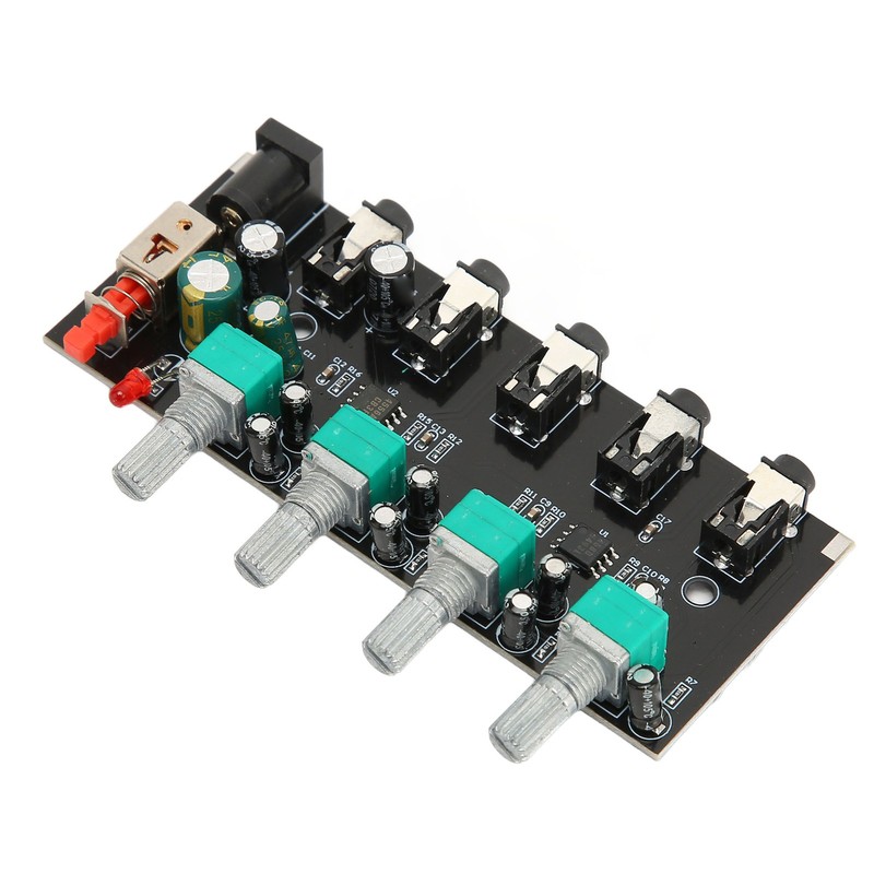 4 Way Stereo Mixer Board 4 In 1 Out Adjustable