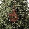 Cedar Ornament - Christmas Die Hard Santa