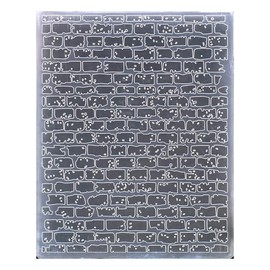 Kwan Crafts Brick Wall Plastic Embossing Folders for Card Making Scrapbooking and Other Paper Crafts, 12.1x15.2cm