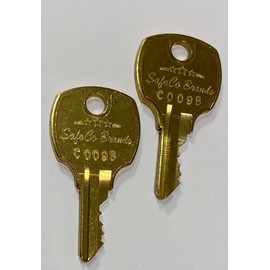 Replacement Keys for Sentry File Fire Box Safe Key Code Series C001B - C175B SafeCo Brands 2-Keys (C004B)