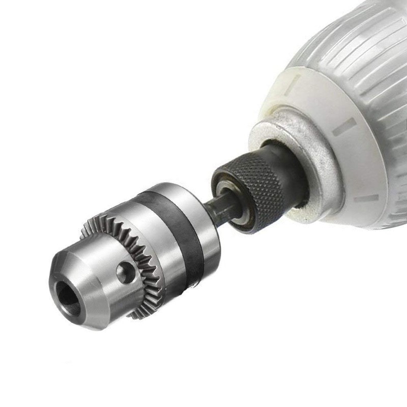 Bestgle 0.5-6mm 1/4" Hex Shank Drill Chuck Adapter Mount 3/8-24UNF