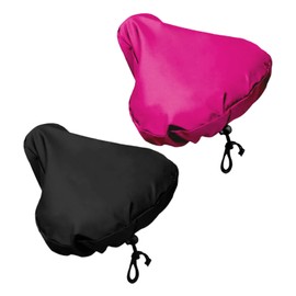 EJUFNS 2 Pieces Of Bicycle Seat Cushion Protective Cover (Pink, Black), Waterproof Bicycle Seat Cover, Dustproof, Non-Slip And Sunscreen, Bicycle Accessories.