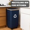 Eikovia 26 Gallon Recycling Bin for Kitchen, 100L Recycle Bin