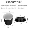 100 Set Espresso Cups, 4oz Disposable Espresso Shot Cups with