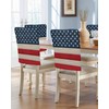 Stripes Stars American Flag Chair Back Covers for Dining Chairs