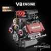 V8 Engine Model Kit That Works Micro Building Blocks Set