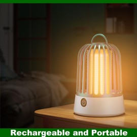 Bug Zapper, Outdoor Indoor Electric Mosquito Zapper, Portable Rechargeable Bug Zapper, Fly Trap, Waterproof Insect Killer, Electric Fly Zapper for Home, Patio, Camping