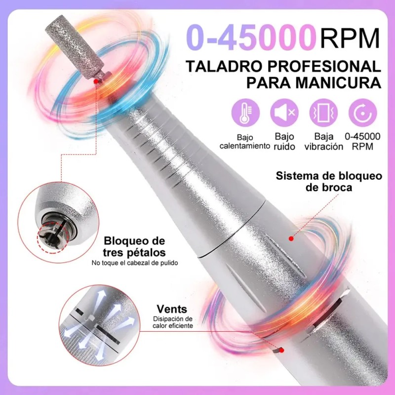 Clavos Recargables Muela Abrasiva 45000 Rpm