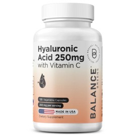 Balancebreens Hyaluronic Acid Supplement 250mg - 120 Veggie Capsules Vitamin C