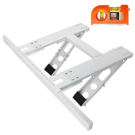 Air Conditional Support Bracket, AC Brackets for Windows No Drilling, Heavy Duty Window AC Support Bracket, Air Conditioner Bracket for Window 2 Arms Support Up to 220lbs AC Window Bracket