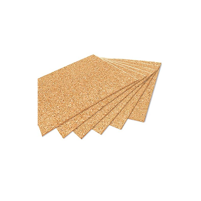 VViViD Adhesive-Backed Natural Cork 9” inch x 10” inch Sheets,