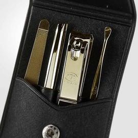 핑쇼186 Premium Nail Clipper Set 4-piece Nail Cutter Special Edition Gold
