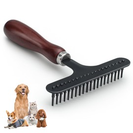 Undercoat Brush Pet, Undercoat Rake, Fur Brush, Grooming Brush, Detangling Comb, Fur Detangler Detangler for Long, Medium Dogs, for Linting Carpet Comb Brushes, Matted Rugs