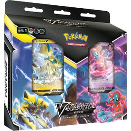 Pokémon-Sammelkartenspiel: V-Kampfdeck Zeraora vs. Deoxys (2 sofort spielbare Decks mit 60 Karten & extra Karten)