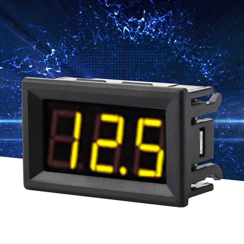 LED Voltmeter Voltage Tester, Digital Display, Voltmeter Panel, High Precision