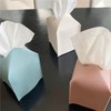 1 x Black Tissue Box Cover Square PU Leather Tissue