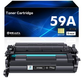 inkalfa 59A CF259A With Chip Compatible with HP 59A 59X CF259A CF259X Toner Laserjet Pro MFP M428dw M428fdn M428fdw M404dn M404dw M404 M428 M404n M304n M304dn M304dn M3304dn M33 04 M4 M06 M430 (Black,