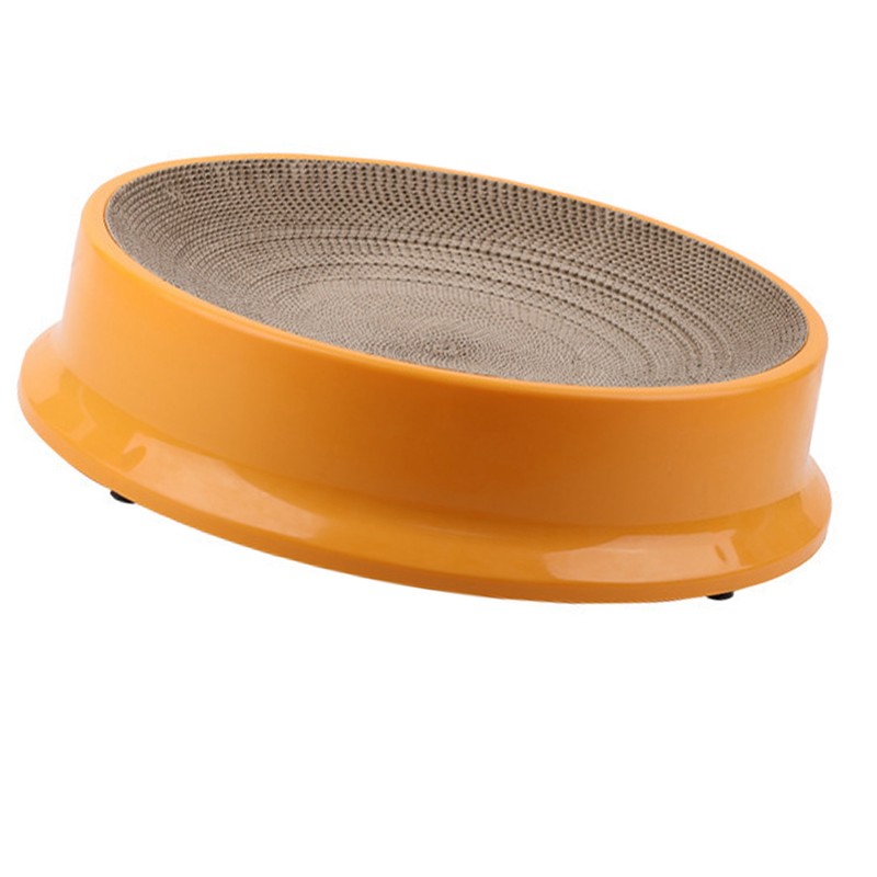Cat Scratcher Bed with Replaceable Scratching Board Large Round Shape