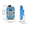 2Pcs RS485/422/232 Fiber Optic Converter Bidirectional Transimitter Receiver Modem Transmission