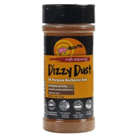 Dizzy Pig Dizzy Dust All-Purpose Barbecue Seasoning Rub (8oz. Shaker) - Seasons 30+lbs of Food - Hand Made in the USA - MSG Free, Gluten Free