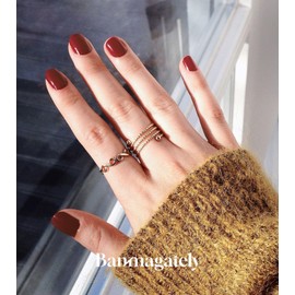 banmagately Nail Polish Strips, 20Pcs Salon Quality Gel Nail Stickers, Easy Long Lasting Wraps for Short Nails no UV Light Needed (Red)