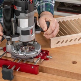 Jadeshay Woodworking Mortise and Tenon Jig, Self Centering Multi Size Doweling Punch Locator System Loose Tenon Jig Kit Punch Locator Dowel Jig Pocket Jig Mortise Jig