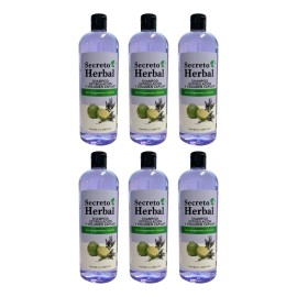 Shampoo Secreto Herbal Bergamota Volumen Capilar 6 Piezas
