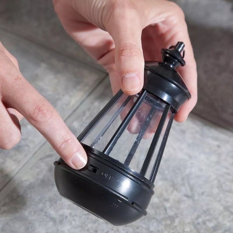 ATCS Realistic Boxer Puppy Dog Garden Sculpture Holding Solar LED