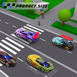 Soulchen 24 Pcs Color Change Cars Water Activated Toys Bath Toys Theme Party Giveaways Goodies