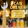 2Pcs Safe Manual Metal Can Opener, Stainless Steel Side Cut