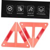 ULTECHNOVO 1 Set Safety Reflective Emergency Triangle Sturdy Car Road