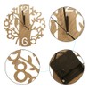 Wall Clock Wooden Simple Stylish Cute Roman Style Silent Continuous