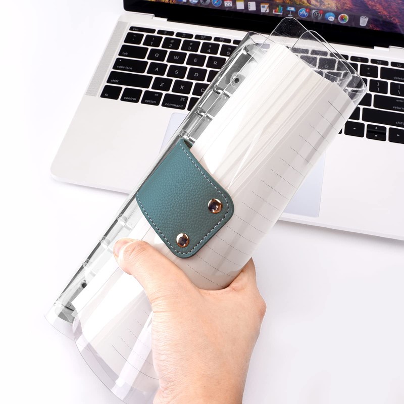 A6 Size, 6 Holes, Loose Leaf PVC, Transparent Binder, Simple