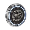Blue Oval Industries White Light Up Neon Wall Clock 15-Inch