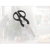 Leifheit Küchenschere mit scharfen Edelstahlklingen, Haushaltsschere 25 cm mit ergonomischen