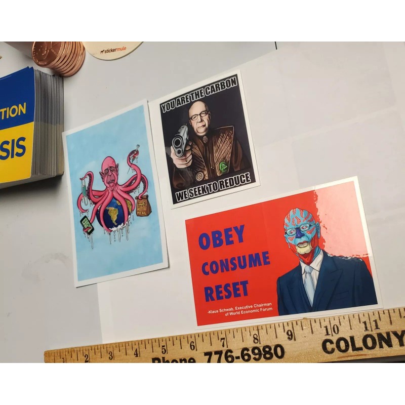 UKRAINE FLAG STICKERS - HEAVY DUTY VINYL