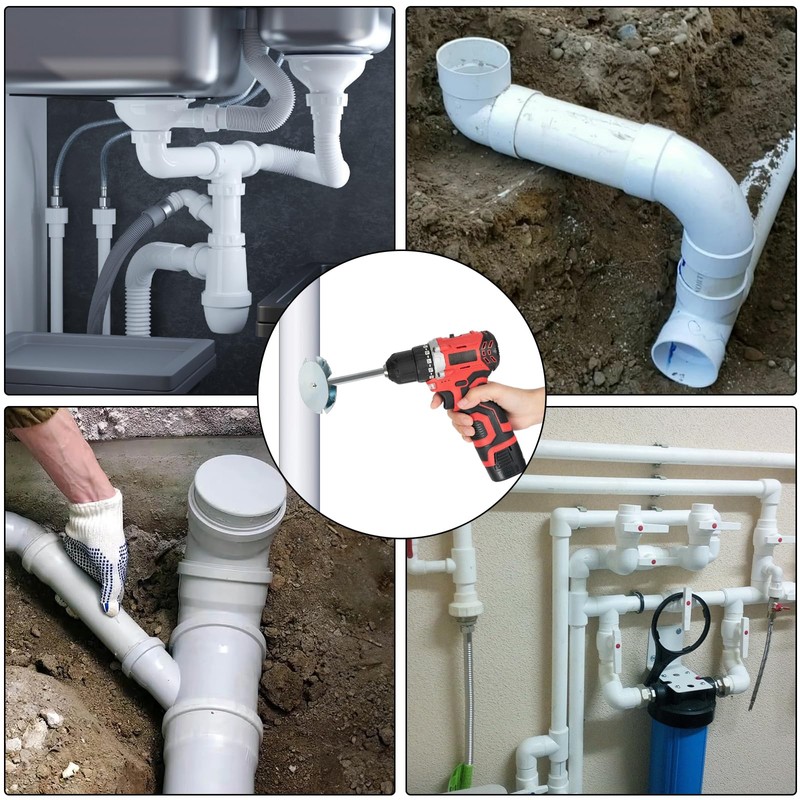 Funnytek PVC Fitting Saver 3 Inch PVC Pipe Reamer for