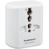Kashimura NTI-164 Overseas Conversion Plug, 2 Outlets, Worldwide Compatible, Power