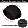 2PCS Sleep Cap Bonnet for Sleeping Black Women Men, Adjustable