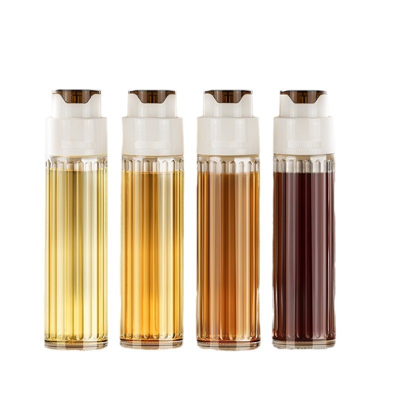 Automatic Opening & Closing Oil Bottle, Glass Oil Dispenser with