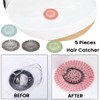 5 Pack Hair Catcher Durable Silicone Hair Stopper Shower Drain