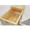 Sturdy Nest Box - Cage Attachment, Hinged Lid, Perching Ledge