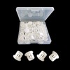 ZYYC 30 Pcs White Hole Plugs 10mm (3/8 inches )