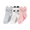 Carter's Baby Girls' 3-Pack Crew Socks Booties (0-3 Months, Multi