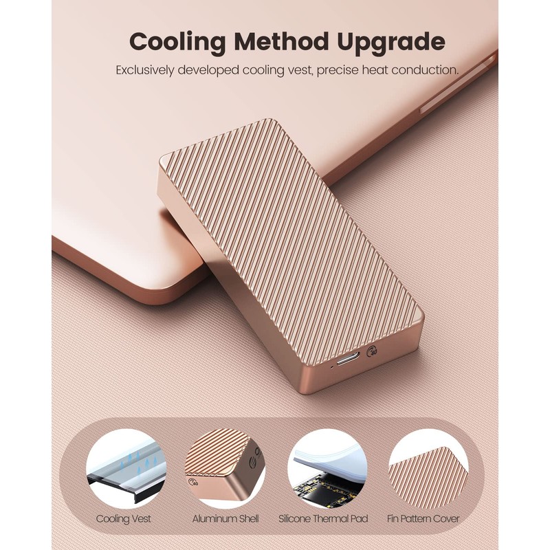 ORICO NVMe SSD Enclosure 40Gbps M.2 to USB-C Adapter for