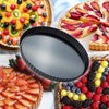 Webake 11 inch Tart Pan Heavy Duty Quiche Pan Removable