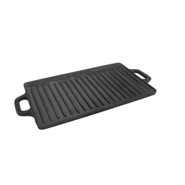 Coghlan's Pre-Seasoned Cast Iron Reversible Grill/Griddle, 17.9 Inch, Black