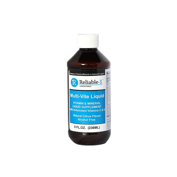 Reliable-1 Laboratories Multi-Vite Liquid Multivitamin for Adults Liquid Vitamins Antioxidant Supplement for Immunity, Metabolism and Energy Support | 8 FL.OZ.