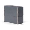 Gaylord Archival Blue/Grey Document Storage Box with Flip-Top Lid -